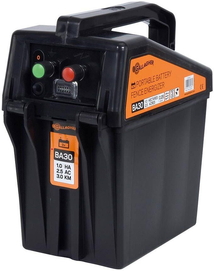 Gallagher BA30 schrikdraadapparaat 9V 0 25J incl. free battery 0356303