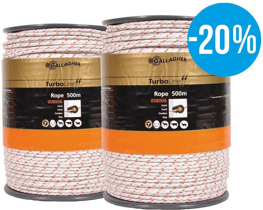 Gallagher Duopack TurboLine cord wit 2x500m 069798