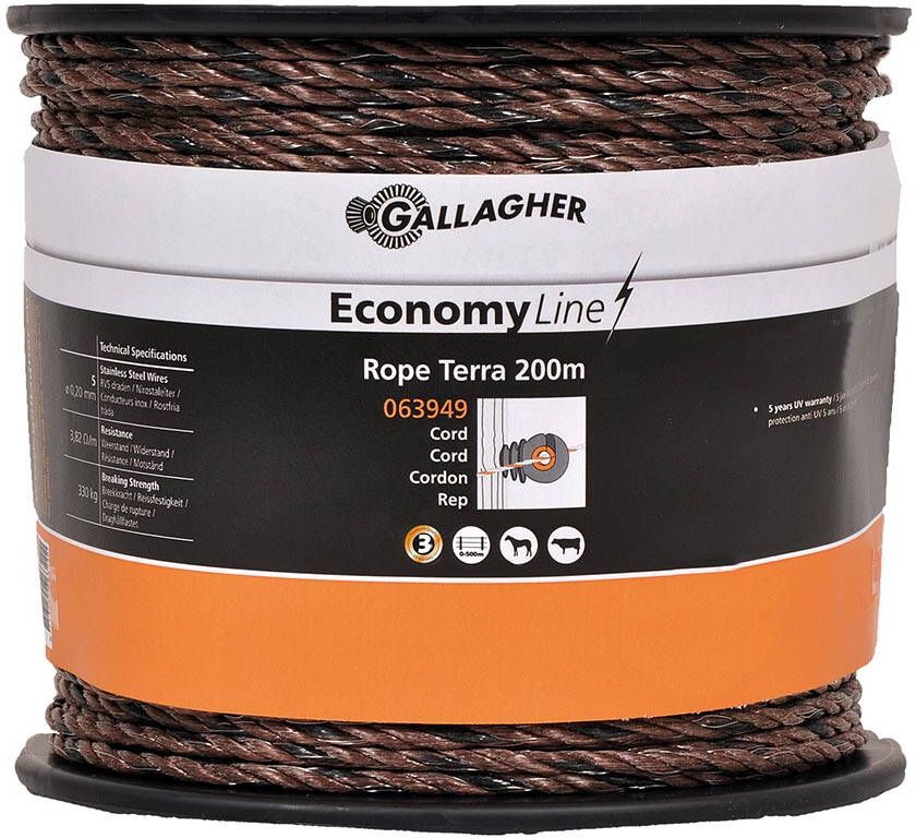 Gallagher EconomyLine cord terra 200m 063949