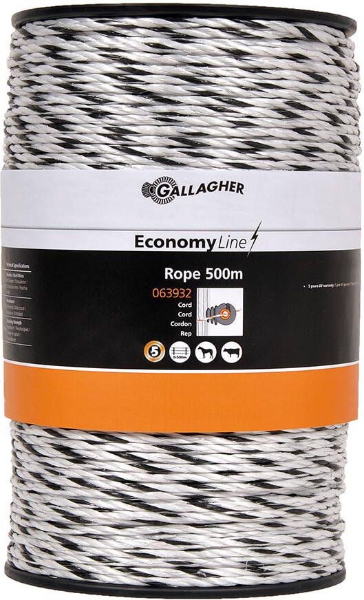 Gallagher EconomyLine cord wit 500m 063932