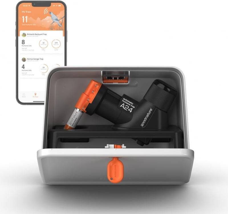 Gallagher Goodnature Professionele Rattenval Kit | Gifvrije inloop | 24x automatische reset | verbinden met gratis app | veilig voor kinderen 483360