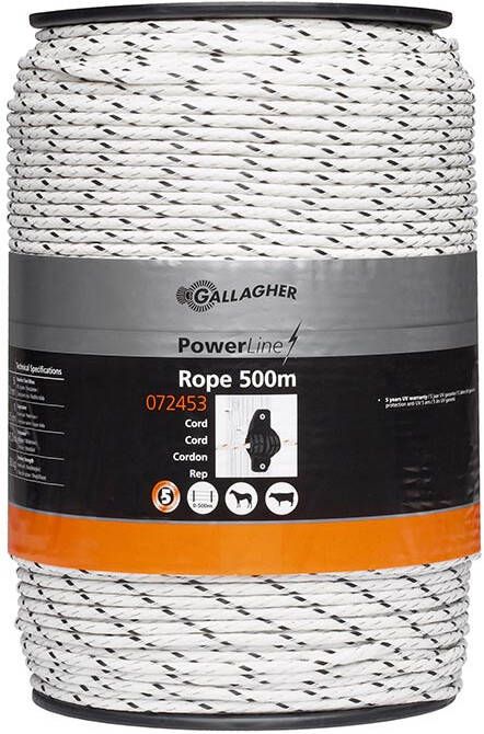 Gallagher PowerLine cord wit 500m 072453