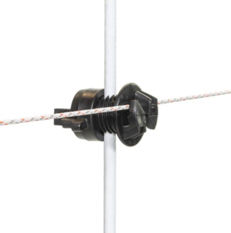 Gallagher Schroefisolator Zwart voor paal ø 4-10mm (20) 010950