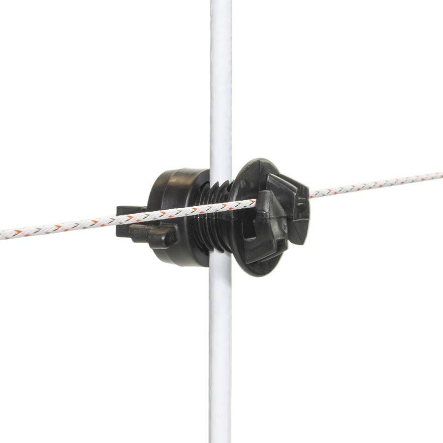 Gallagher Schroefisolator Zwart voor paal ø 4-10mm (250) 656083