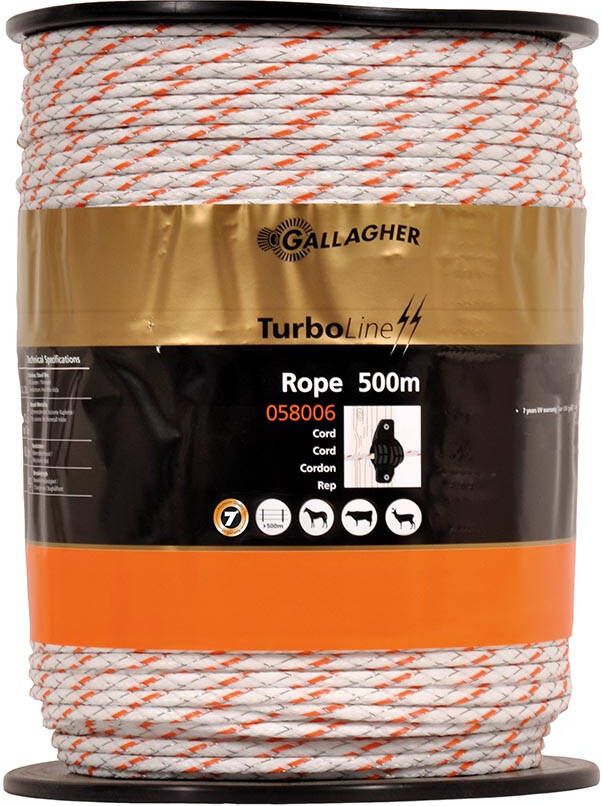 Gallagher TurboLine cord wit 500m 058006