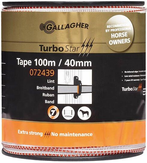 Gallagher TurboStar lint 40mm wit 100m 072439