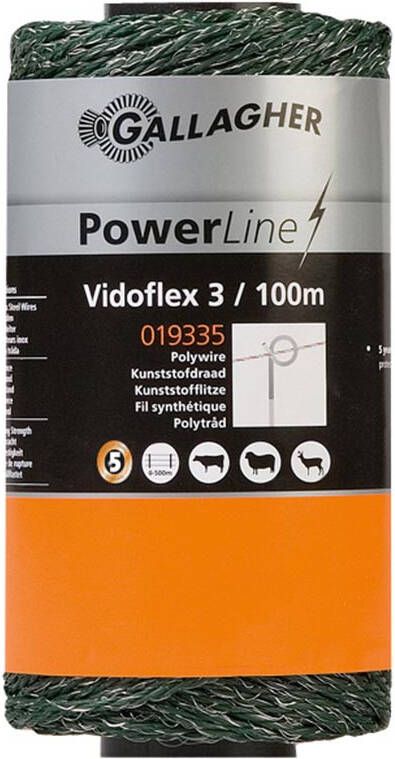 Gallagher Vidoflex 3 PowerLine groen 100m 019335