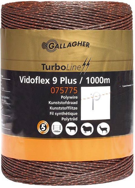 Gallagher Vidoflex 9 TurboLine Plus terra 1000m 075775