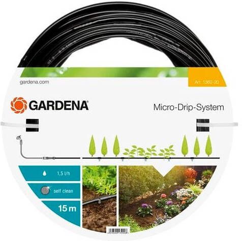 Gardena Bovengrondse druppelbuis | 4 6 mm (3 16") | 15m 1362-20