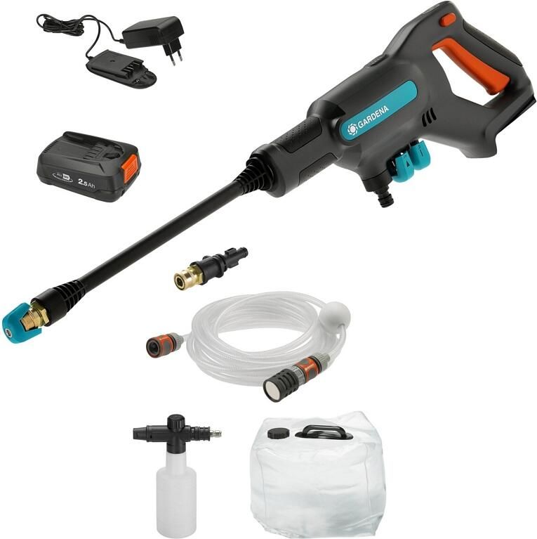 Gardena AquaClean 24 18V P4A Premium Set | Accu Medium drukreiniger 18V (1x 2.5Ah accu + lader) 14800-31