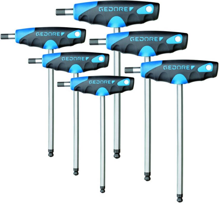 Gedore 2C T-Greep Stiftsleutelset | 6-Dlg 2998777