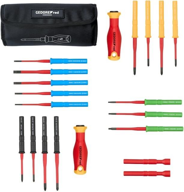 Gedore R39002020 VDE elektronica-schroevendraaierset met wisselklingen 20-Delig 3301961
