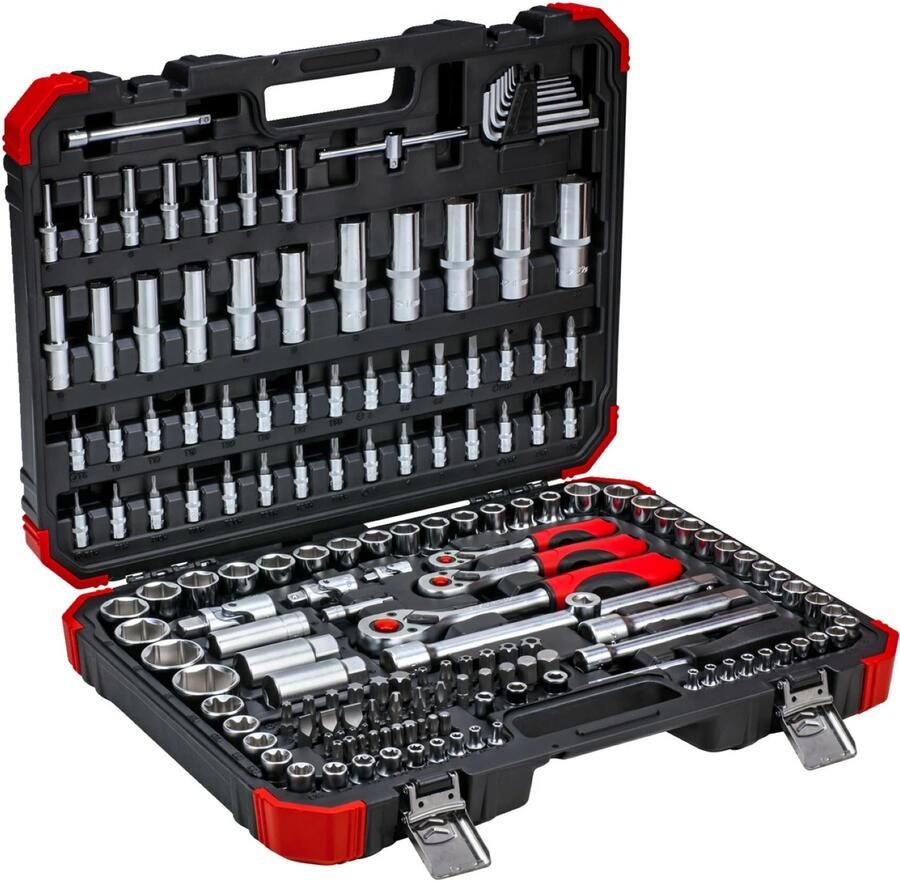 Gedore R45603172 Dopsleutelset 1 4 "+ 3 8" + 1 2 " 172-Delig 3300058
