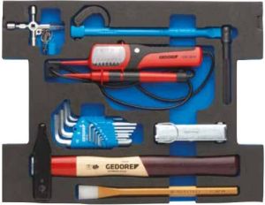 Gedore Gereedschapset Sanitair In Ct-Module Tbv Sortimo L-Boxx 136 13-Dlg. (1100 CT2 03 100 B)