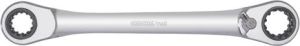 Gedore R07501019 Dubbele Ringratelsleutel | 4 in 1 | Omschakelbaar | Metrisch