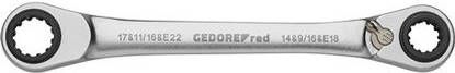 Gedore RED R07501002 Dubbele Ringratelsleutel Omschakelbaar Metrisch 2-Delig 3300900 R07501002