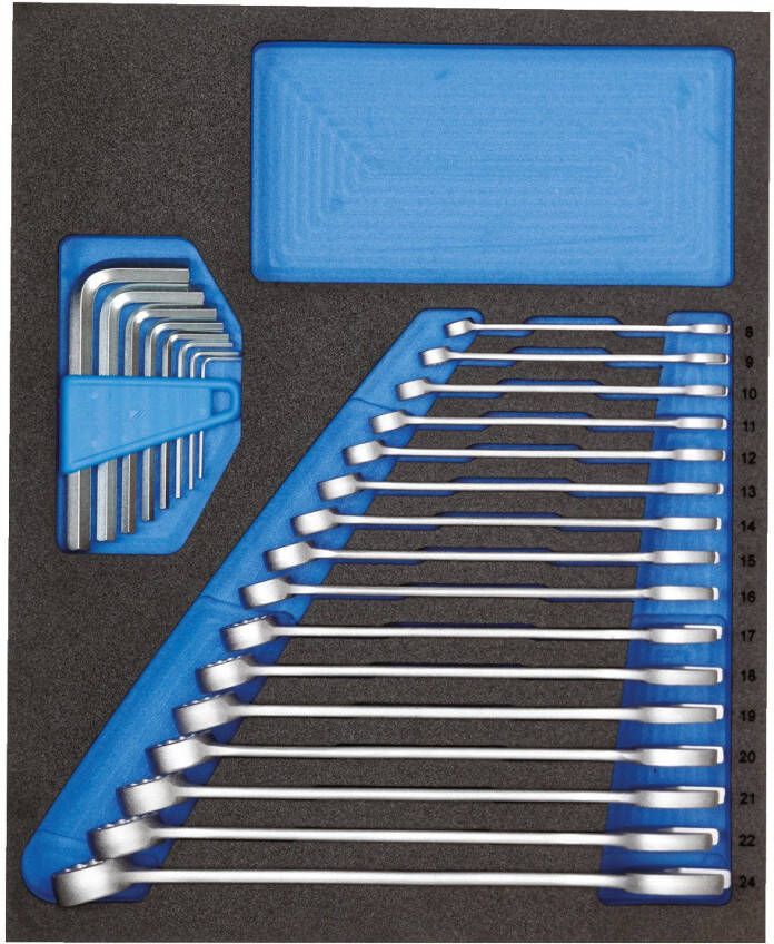 Gedore Ringsteek- stiftsleutelset | 24-delig | In 2 4 CT-module 2957213