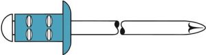 Gesipa Blindklinknagel | blindkl.nagelsteel DxL 4 8 x 17 mm | RVS | 500 stuks 1433916