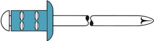 Gesipa Blindklinknagel | klinknagelschacht d x l 3 2 x 11 mm | RVS | 1000 stuks 1433910
