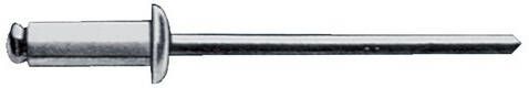 Gesipa Blindklinknagel | klinknagelschacht d x l 5 x 20 mm | RVS | 250 stuks 1433646