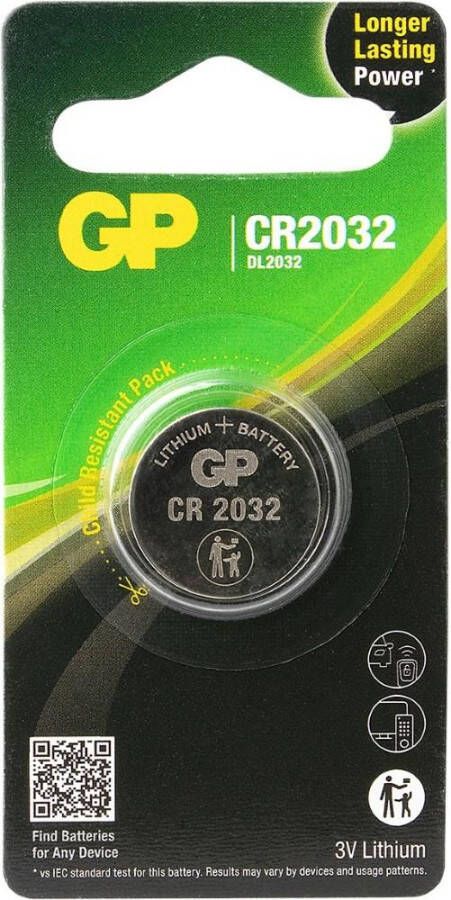 GP CR2032 lithium 3 volt blister 1 3212304