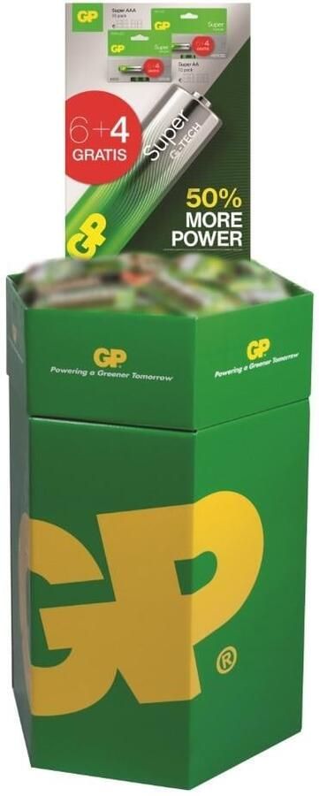 GP ALKALINE stortkoker 60x AA | 60x AAA Blister (6+4) A3012200
