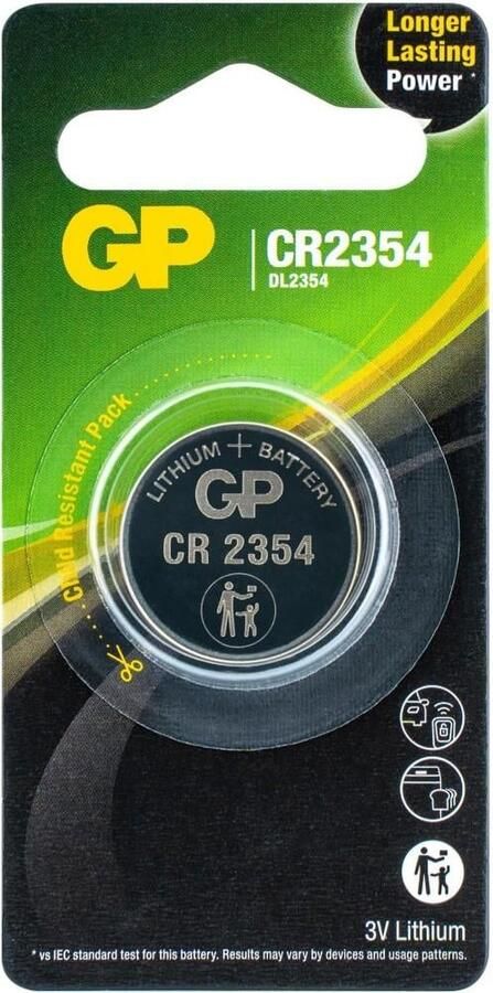 GP CR2354 lithium knoopcel batterij 3V blister(1) 3212307