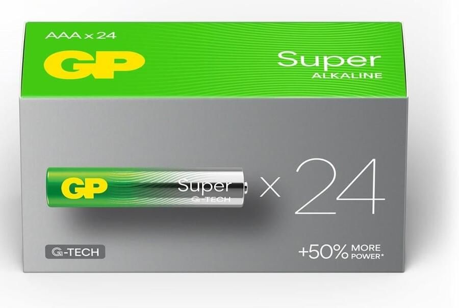 GP Super Alkaline batterij AAA doos(24) 3012292
