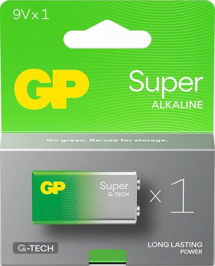 GP Super Alkaline 9 volt 6LR61 1604A 3012425