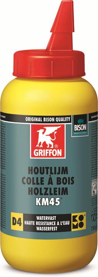 Mtools Griffon Houtlijm KM45 Flacon 750 g NL FR DE |