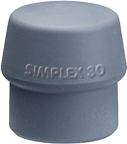 Halder Kunststofhamerkop | hoofd-d. 40 mm | TPE-mid grijs middelhard | 1 stuk 3203.040