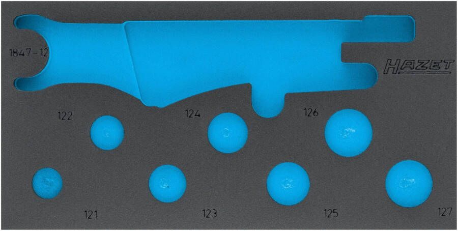 Hazet 2-componenten zachschuiminleg 163-529L · L x B: 342 mm x 172 mm