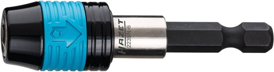 Hazet Adapter 2239N-6 · 1 4 inch (6 3 mm) zeskant massief · 1 4 inch (6 3 mm) zeskant hol · Lengte: 60 mm