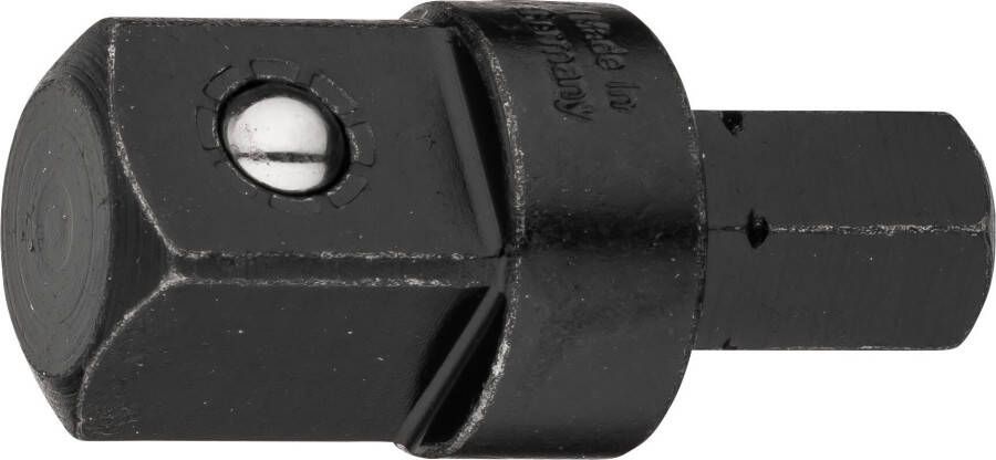 Hazet Adapter 2311 · 3 8 inch (10 mm) zeskant massief · 1 2 inch (12 5 mm) vierkant massief · Lengte: 38 mm