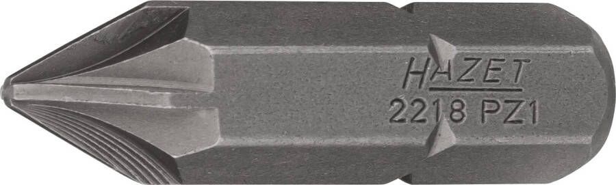 Hazet Bit 2218-PZ1 · 5 16 inch (8 mm) zeskant massief · Pozidriv-profiel PZ · SW PZ1