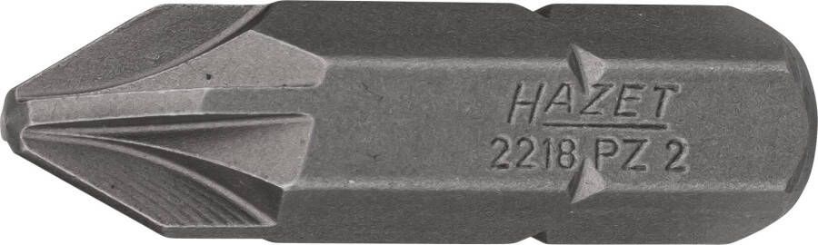 Hazet Bit 2218-PZ2 · 5 16 inch (8 mm) zeskant massief · Pozidriv-profiel PZ · SW PZ2