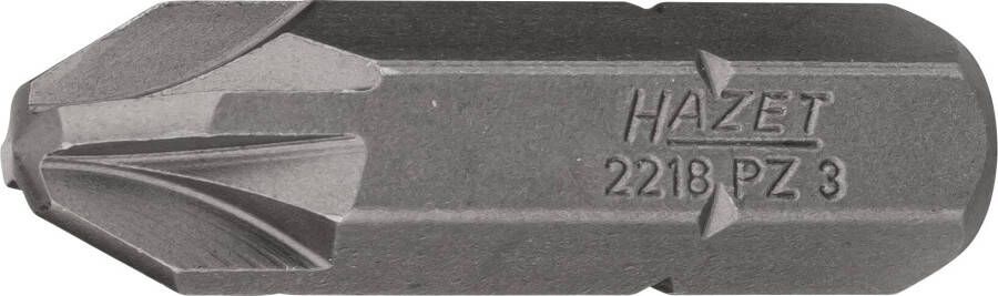 Hazet Bit 2218-PZ3 · 5 16 inch (8 mm) zeskant massief · Pozidriv-profiel PZ · SW PZ3