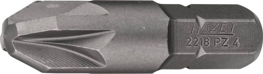 Hazet Bit 2218-PZ4 · 5 16 inch (8 mm) zeskant massief · Pozidriv-profiel PZ · SW PZ4