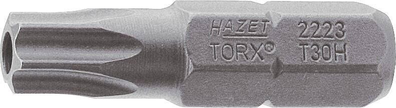 Hazet Bit 2223-T15H · 1 4 inch (6 3 mm) zeskant massief · Tamper resistant TORX -profiel · SW T15H