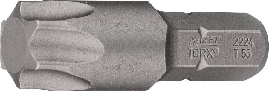 Hazet Bit 2224-T55 · 5 16 inch (8 mm) zeskant massief · Binnen-TORX -profiel · SW T55