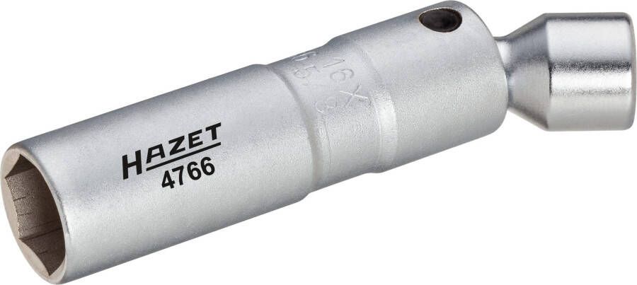 Hazet Bougiesleutel 4766 · 3 8 inch (10 mm) vierkant hol · Buiten-zeskant-profiel · SW 16 mm · 5 8?