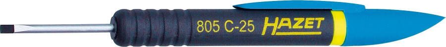 Hazet Clip-schroevendraaier 805C-25 · Sleufprofiel · SW 0 4 x 2 5 mm