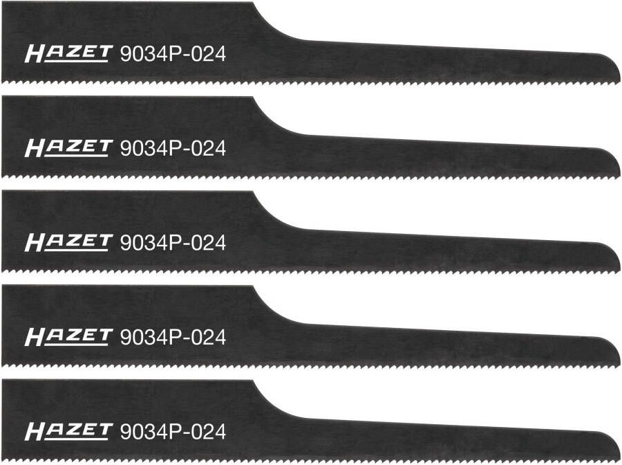 Hazet Decoupeerzaagbladen · 24 tanden · 5x 9034P-024 5 · Lengte: 93 mm