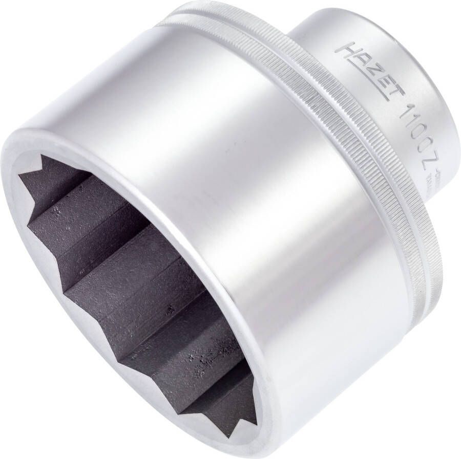 Hazet Dopsleutel 1100Z-80 · 1 inch (25 mm) vierkant hol · Buitentwaalfkant profiel · SW 80 mm