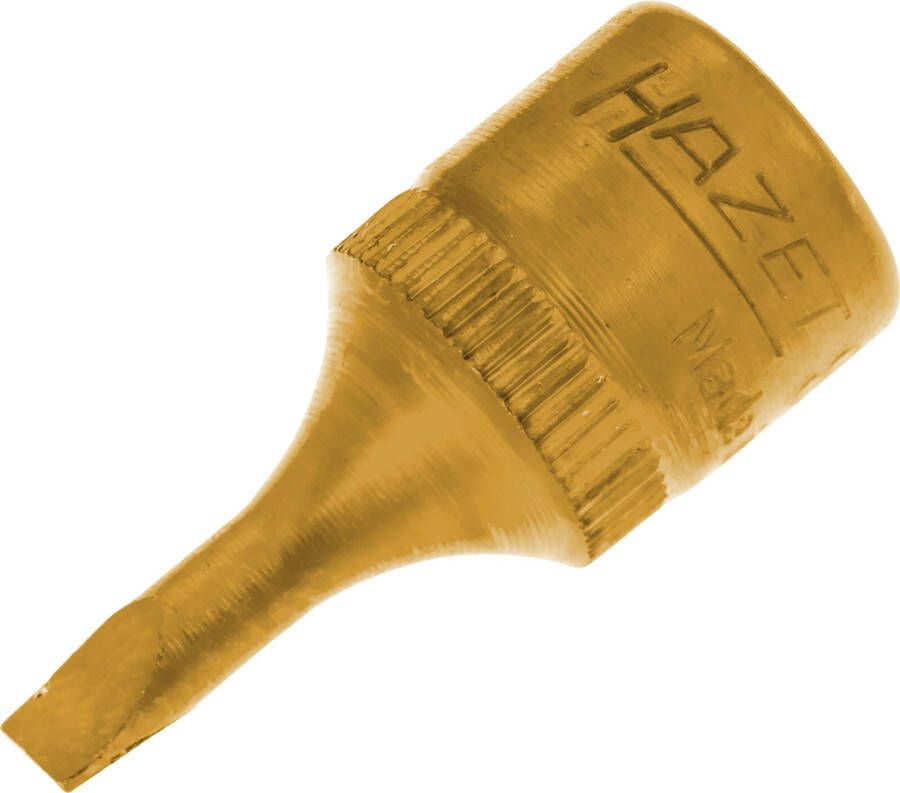 Hazet Dopsleutelbit 8503-0.6X3.5 · 1 4 inch (6 3 mm) vierkant hol · Sleufprofiel · SW 0 6 x 3 5 mm