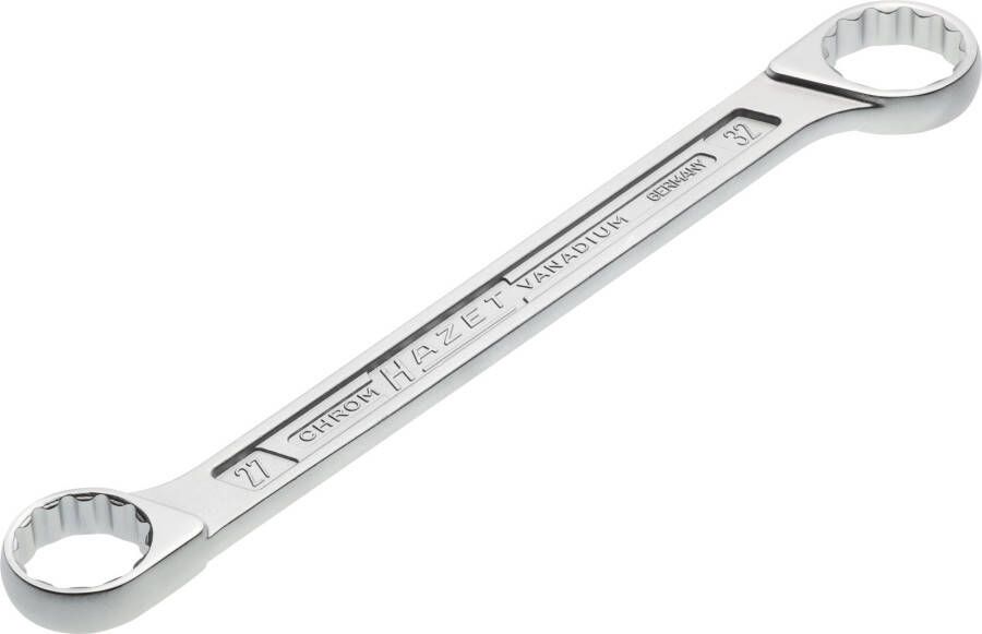 Hazet Dubbele ringsleutel 610N-27X32 · Buitentwaalfkant tractieprofiel · SW 27 x 32 mm