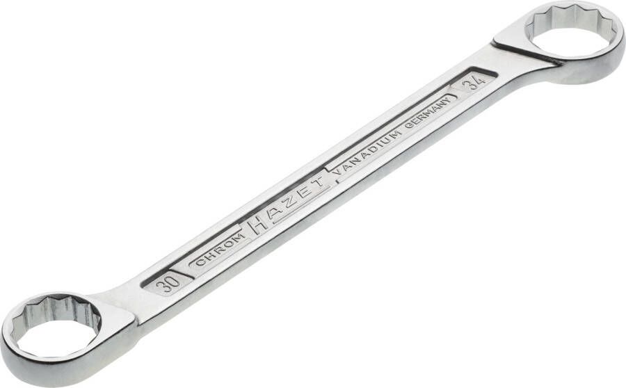 Hazet Dubbele ringsleutel 610N-30X34 · Buitentwaalfkant tractieprofiel · SW 30 x 34 mm