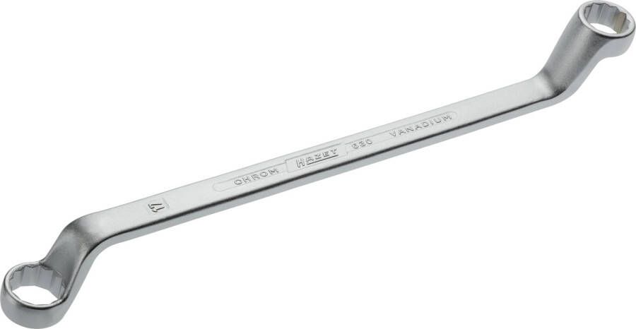 Hazet Dubbele ringsleutel 630-16X17 · Buitentwaalfkant tractieprofiel · SW 16 x 17 mm