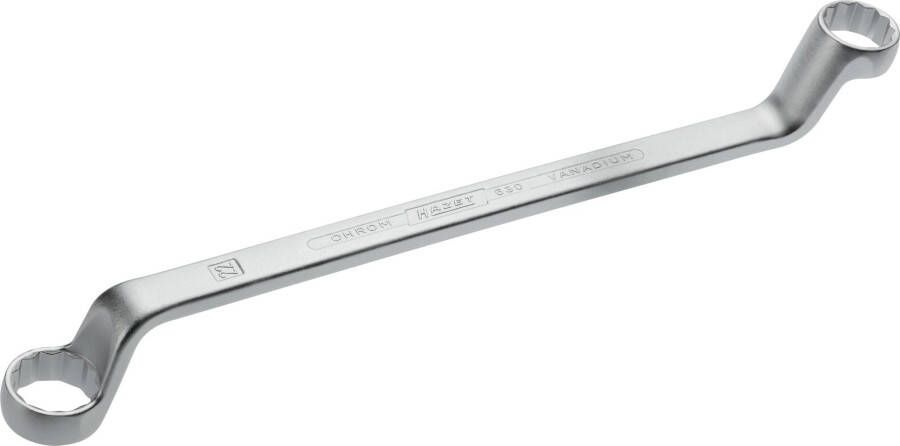 Hazet Dubbele ringsleutel 630-20X22 · Buitentwaalfkant tractieprofiel · SW 20 x 22 mm