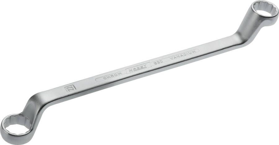 Hazet Dubbele ringsleutel 630-21X22 · Buitentwaalfkant tractieprofiel · SW 21 x 22 mm
